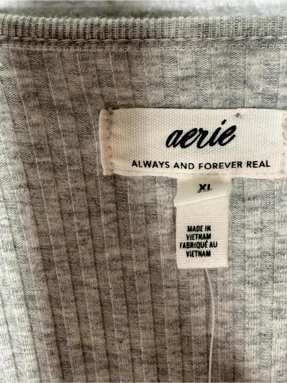 NWT Arie Ribbed Long Sleeve Scoop Neck Maxi Dress - Light Gray